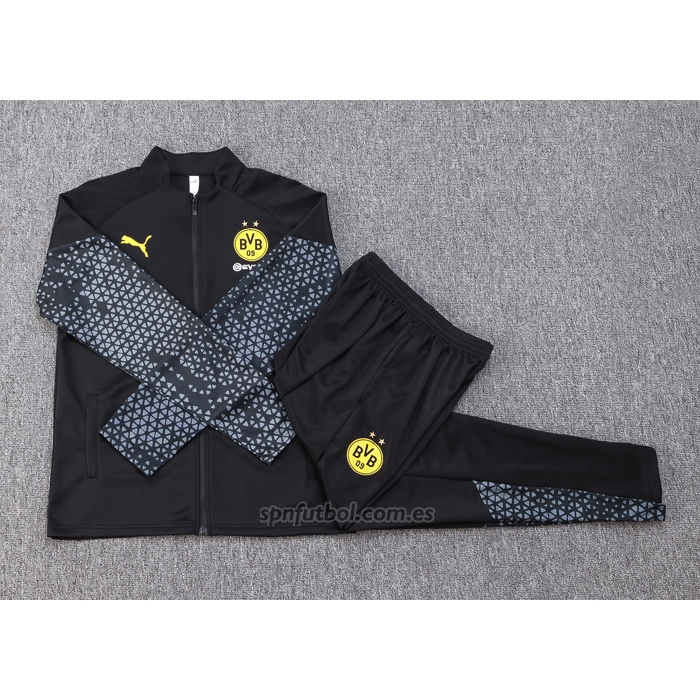 Chandal de Chaqueta del Borussia Dortmund 2023-2024 Negro